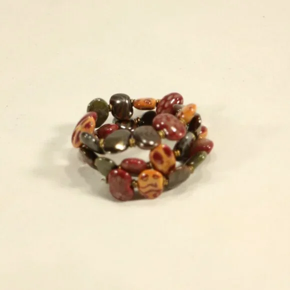 KAZURI BEADS Handmade "Earthling' Wraparound Bracelet OS - Picture 2 of 6